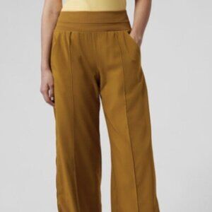 Athleta Women's Nolita Mustard Yellow Wide-Leg Pant